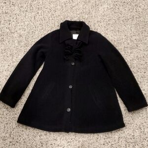 Black dress winter coat